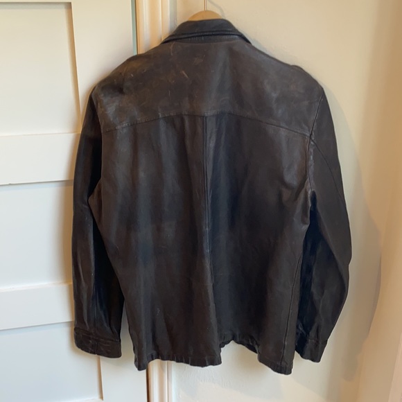 Billy Reid leather bomber jacket - Picture 5 of 6